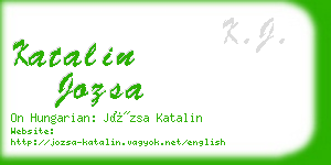 katalin jozsa business card