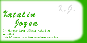 katalin jozsa business card